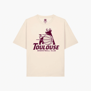 T-shirt Logo Écru TBC | Boutique Toulouse Basket Club