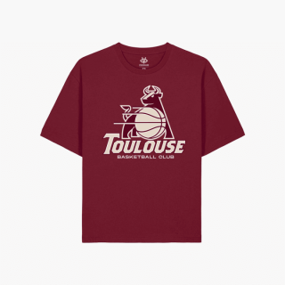 T-shirt Logo Grenat TBC | Boutique Toulouse Basketball Club