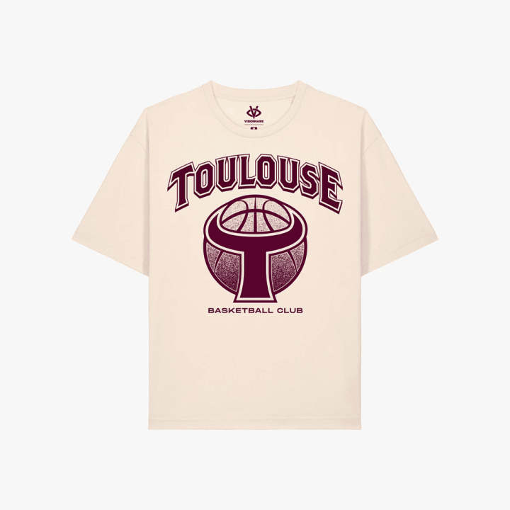 T-shirt Blason Écru TBC | Boutique Toulouse Basket Club
