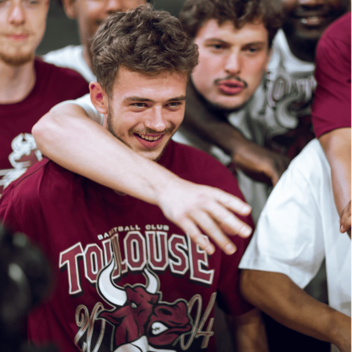 T-shirt Toro Grenat TBC | Boutique Toulouse Basketball Club