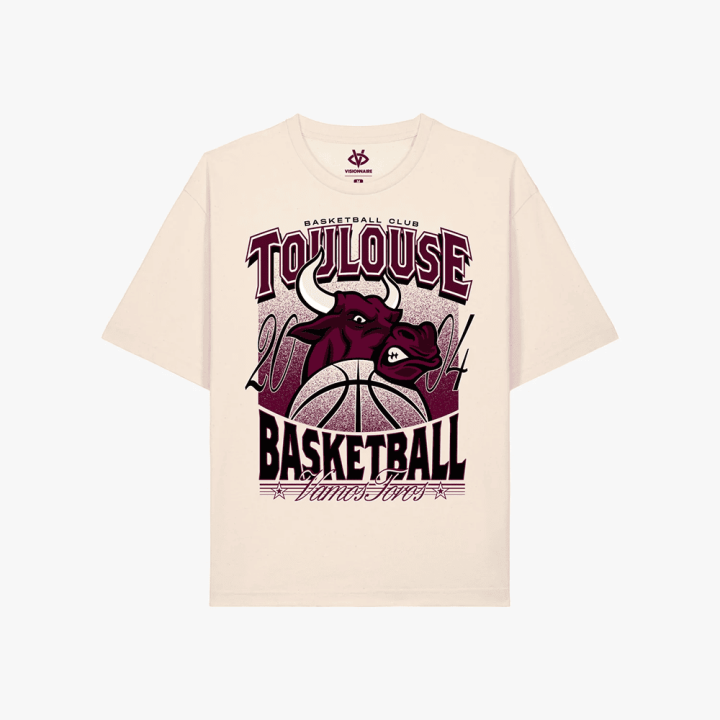 T-shirt Toro Écru TBC | Boutique Toulouse Basket Club